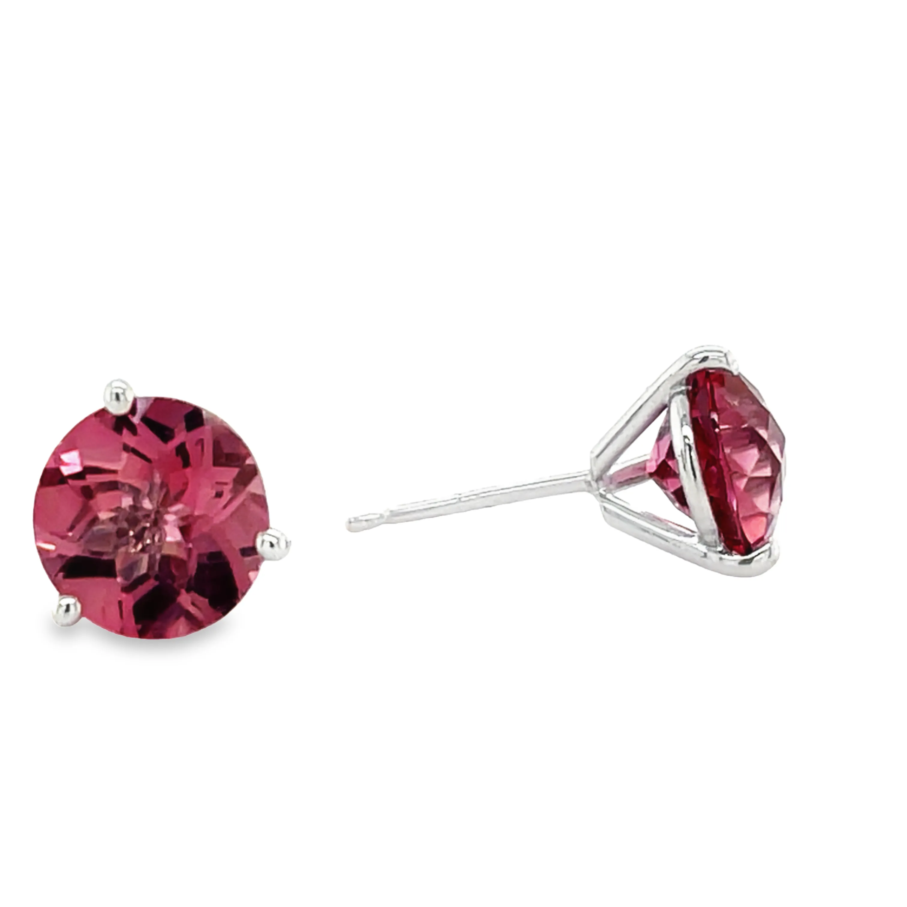 Rhodolite Garnet Stud Earrings