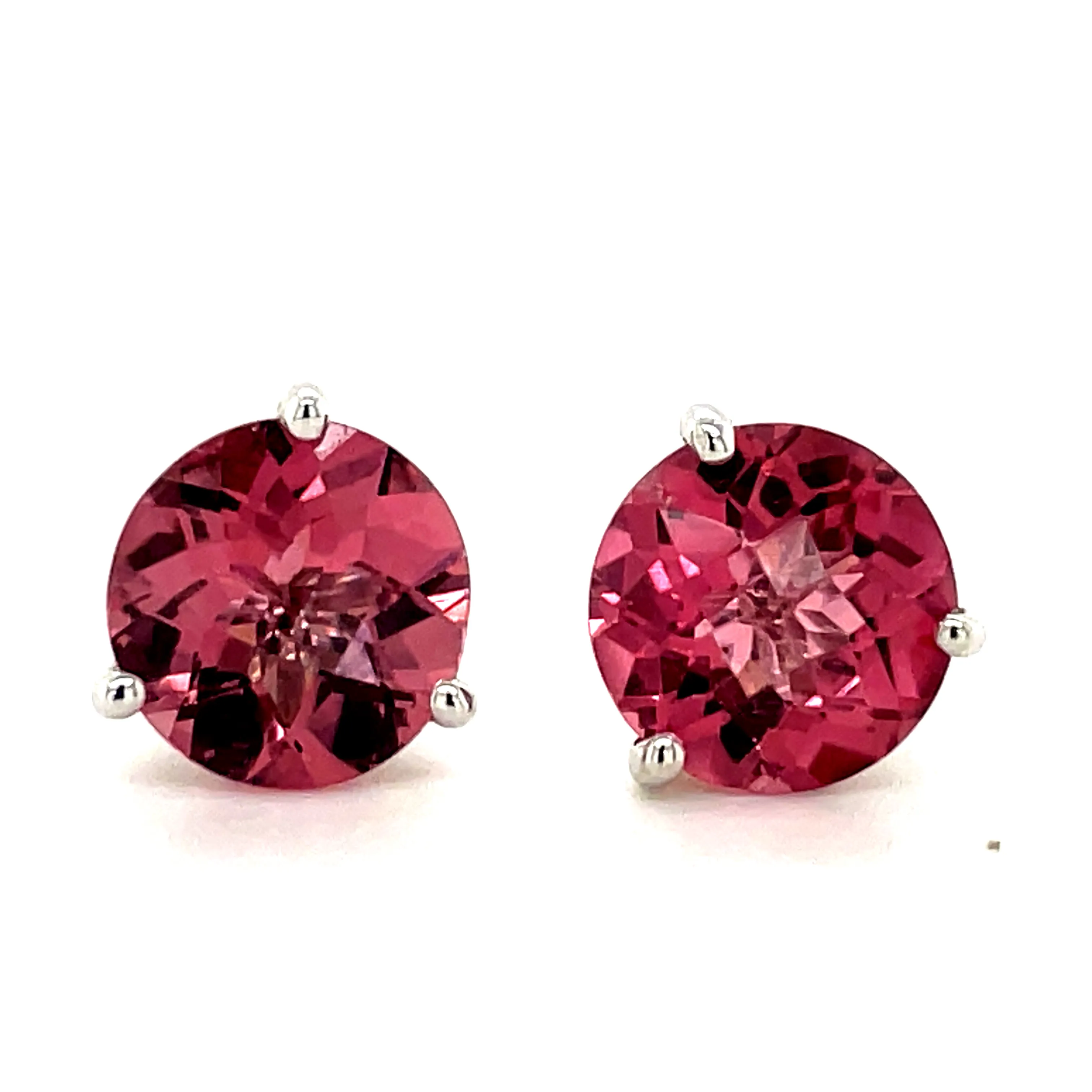 Rhodolite Garnet Stud Earrings