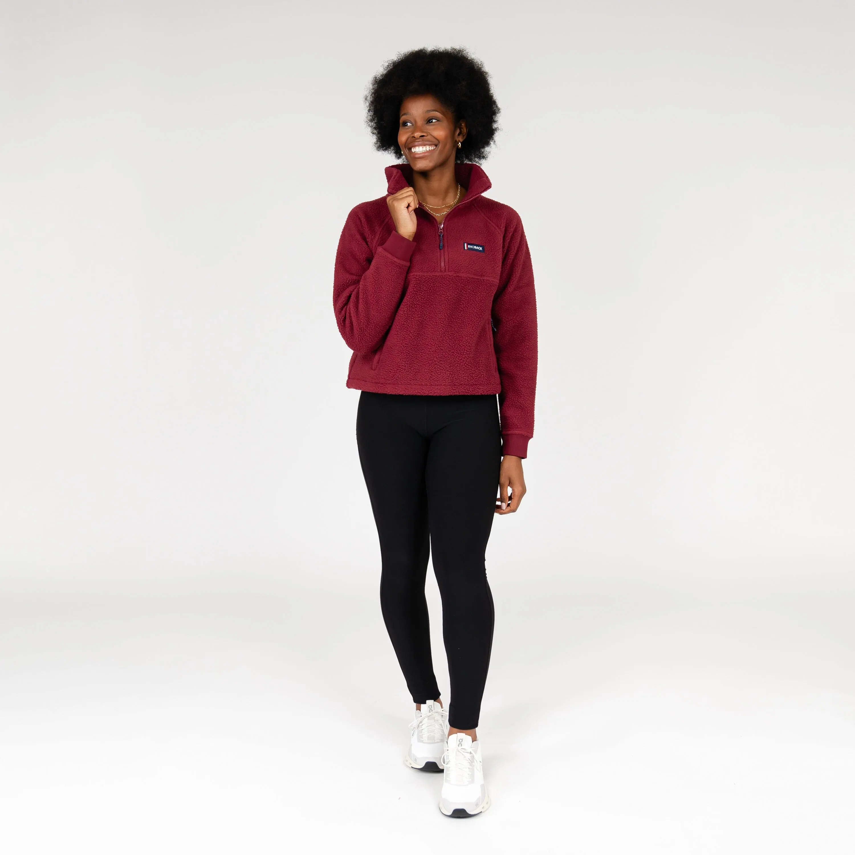 Rivanna Fleece Pullover | Solid - Burgundy