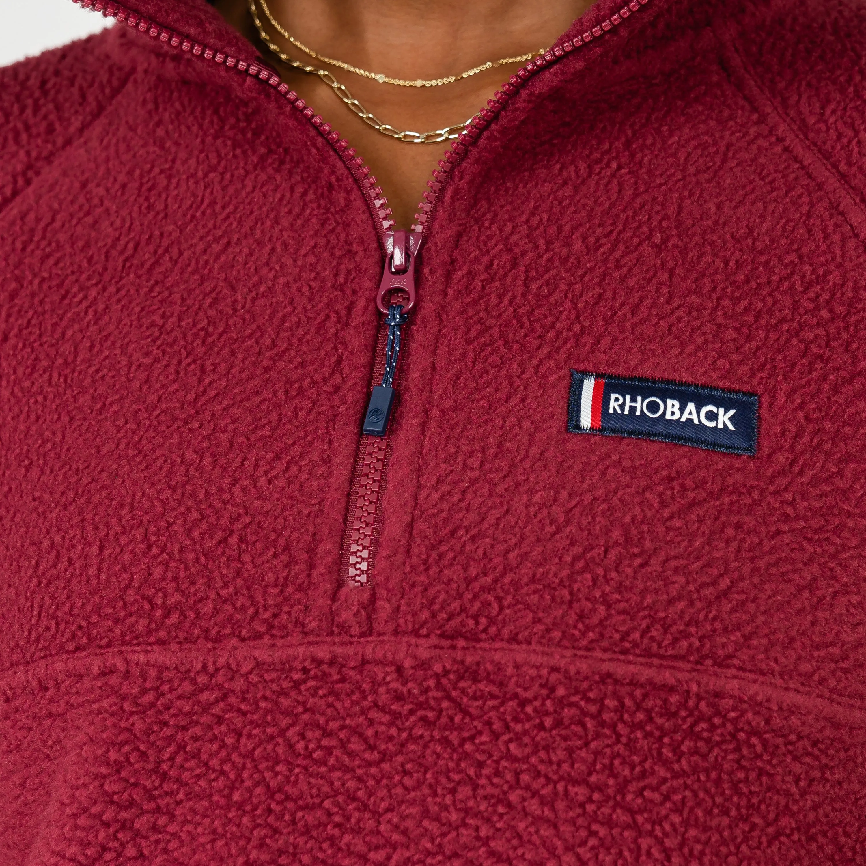 Rivanna Fleece Pullover | Solid - Burgundy