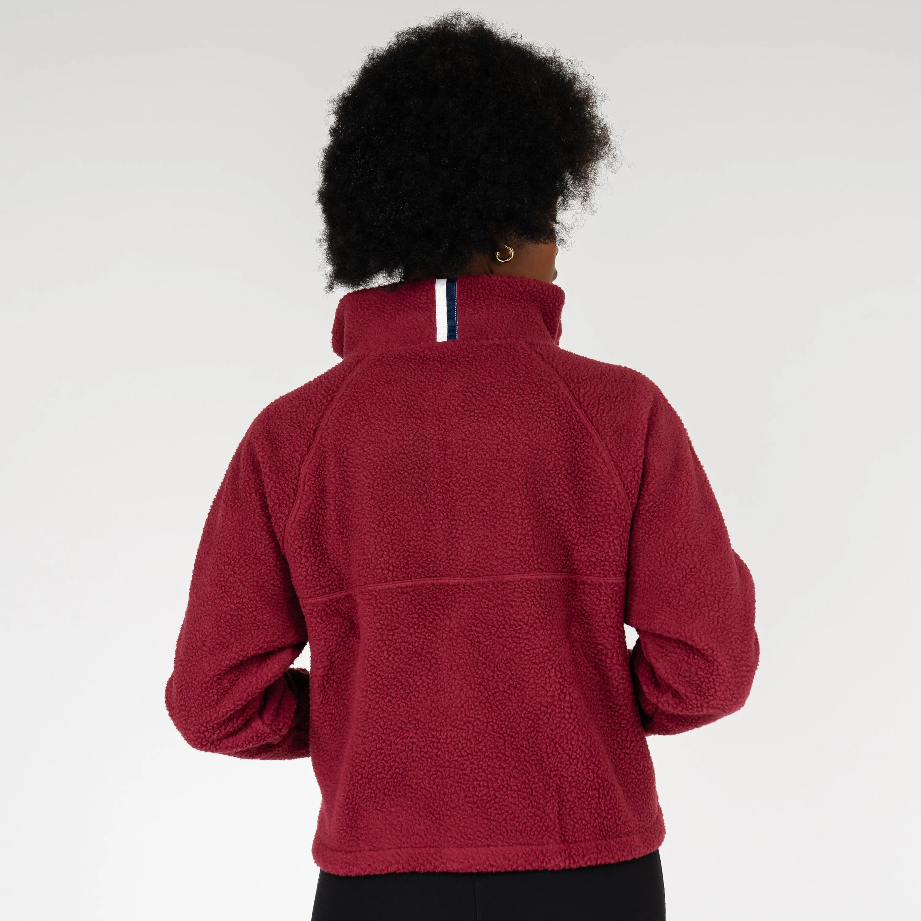 Rivanna Fleece Pullover | Solid - Burgundy