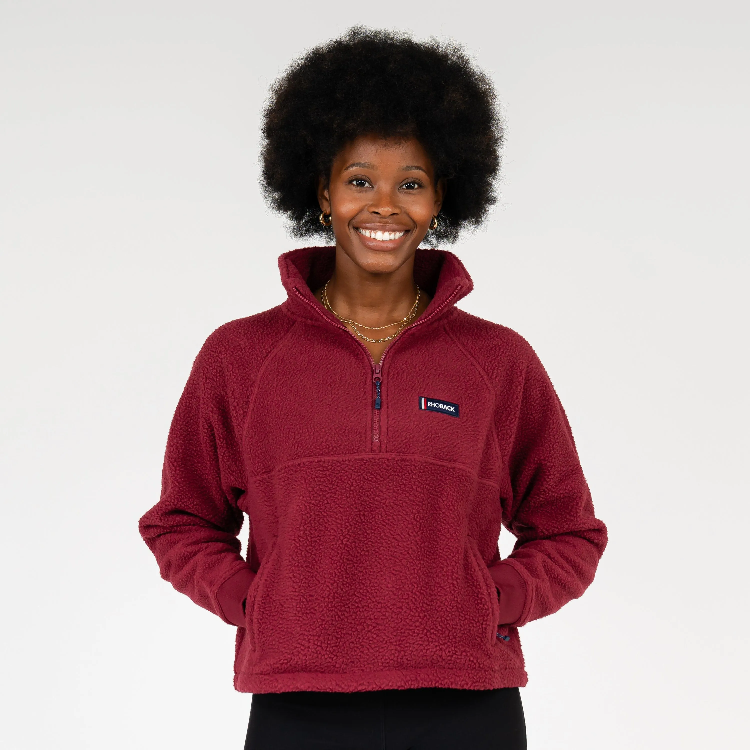 Rivanna Fleece Pullover | Solid - Burgundy