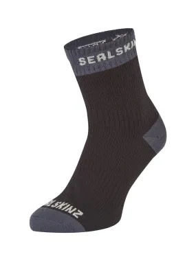 Sealskinz Wretham Waterproof Warm Weather Ankle Length Sock in Black AW24