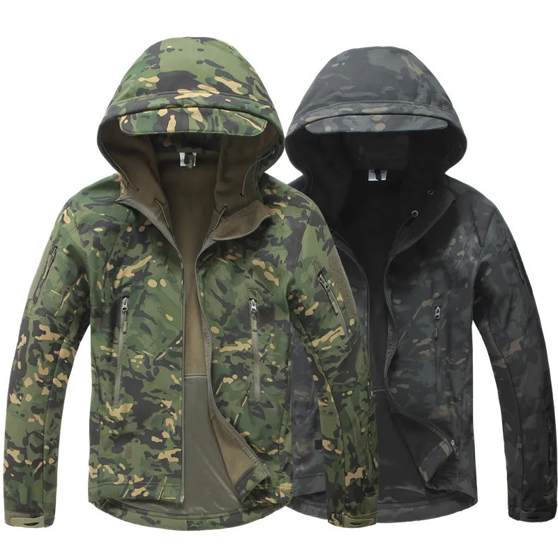 Soft-shell Windproof Camouflage Men Coat