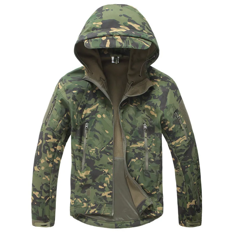 Soft-shell Windproof Camouflage Men Coat