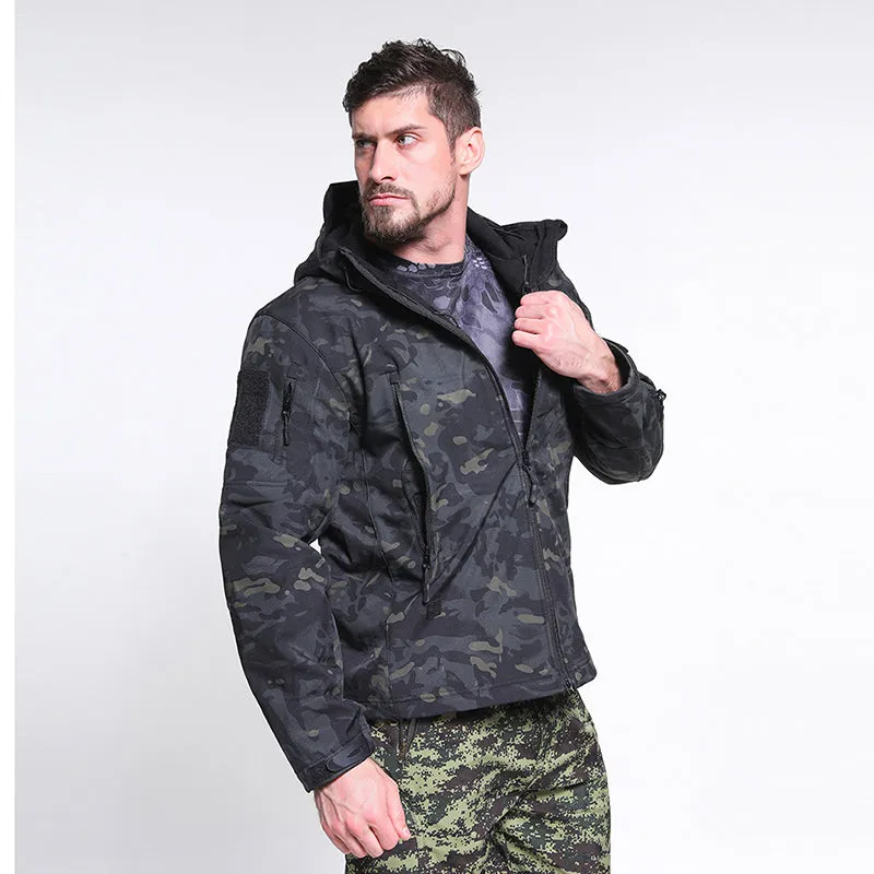 Soft-shell Windproof Camouflage Men Coat