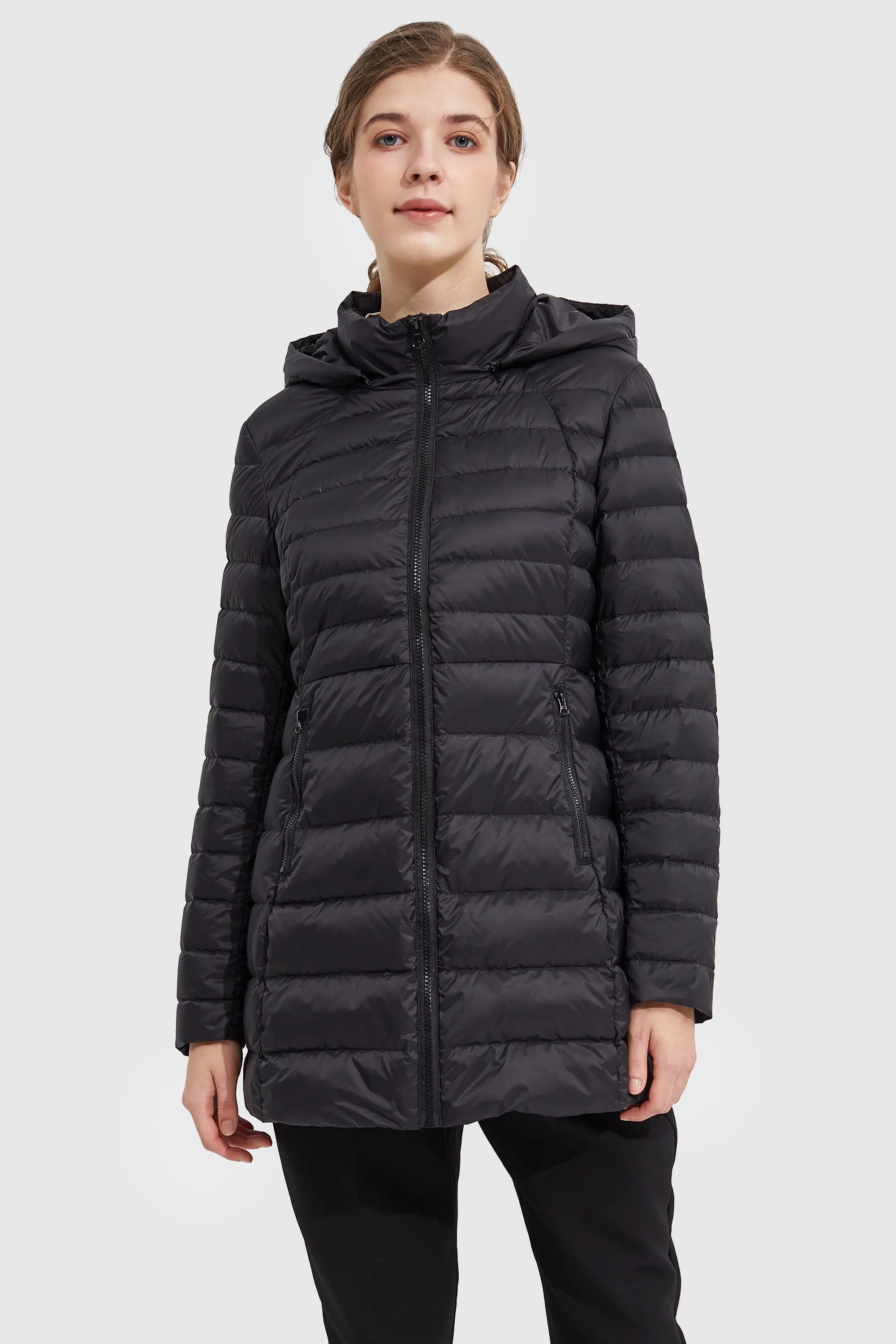 Stand Collar Light Quilted Down Jacket