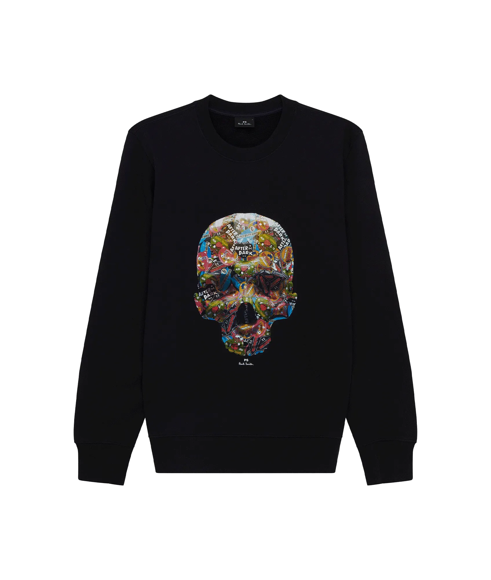 'Sticker Skull' Sweatshirt - Black