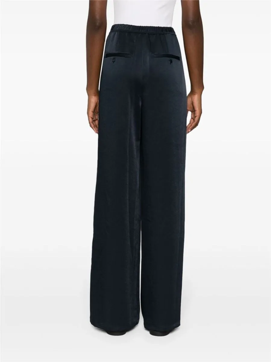 STRAIGHT-LEG SATIN TROUSERS