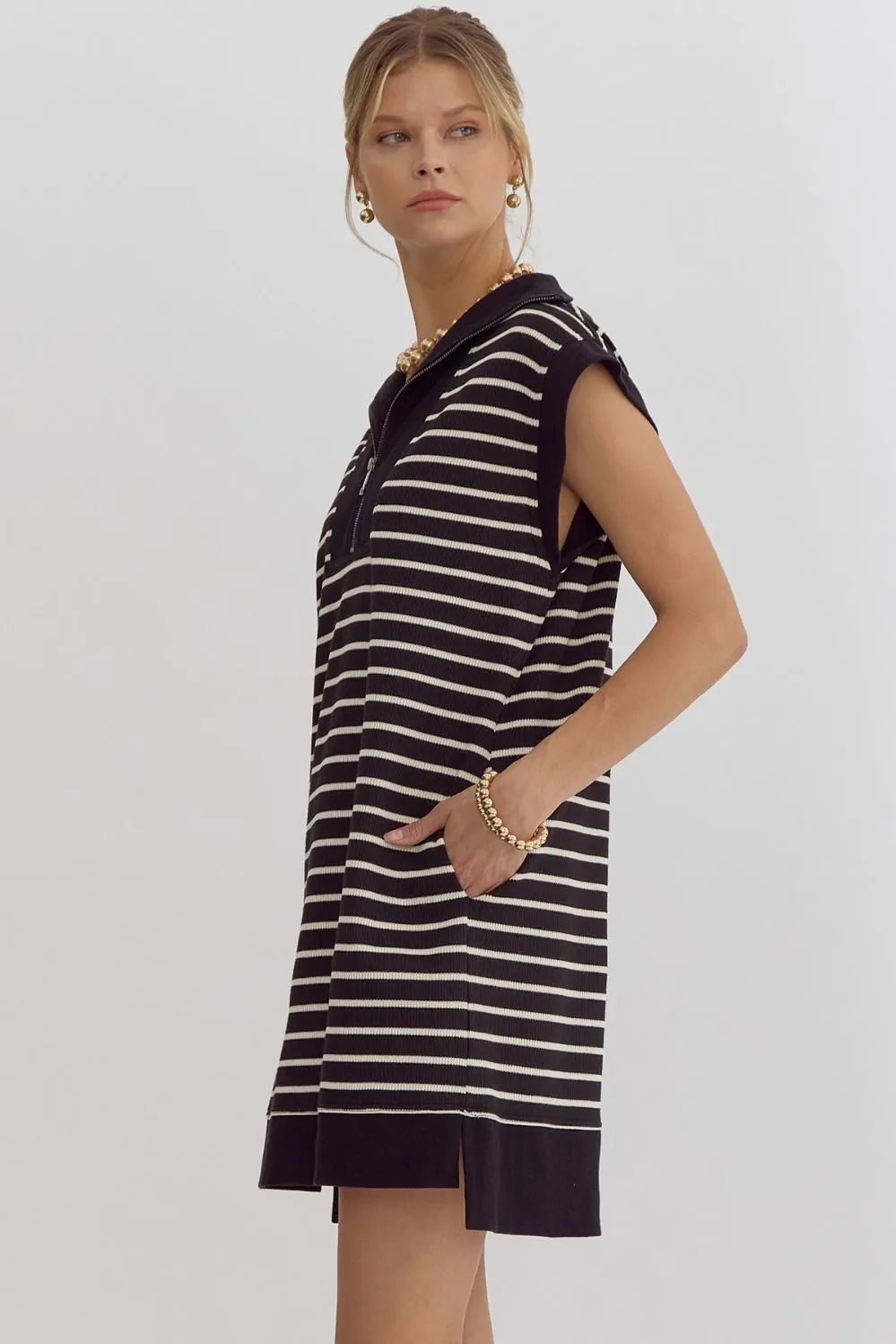 Striped Pullover Dress