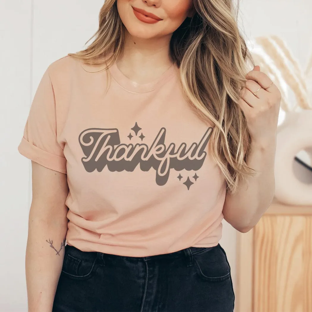 Thankful Stars Fall Graphic T-Shirt - FA135