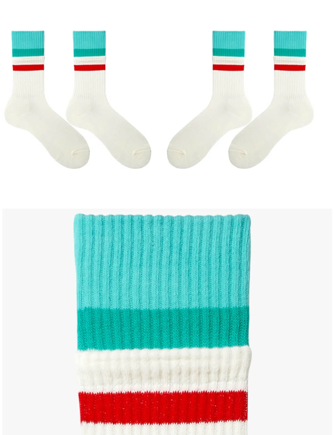 Warm White Crew Socks SINGLE-PACK