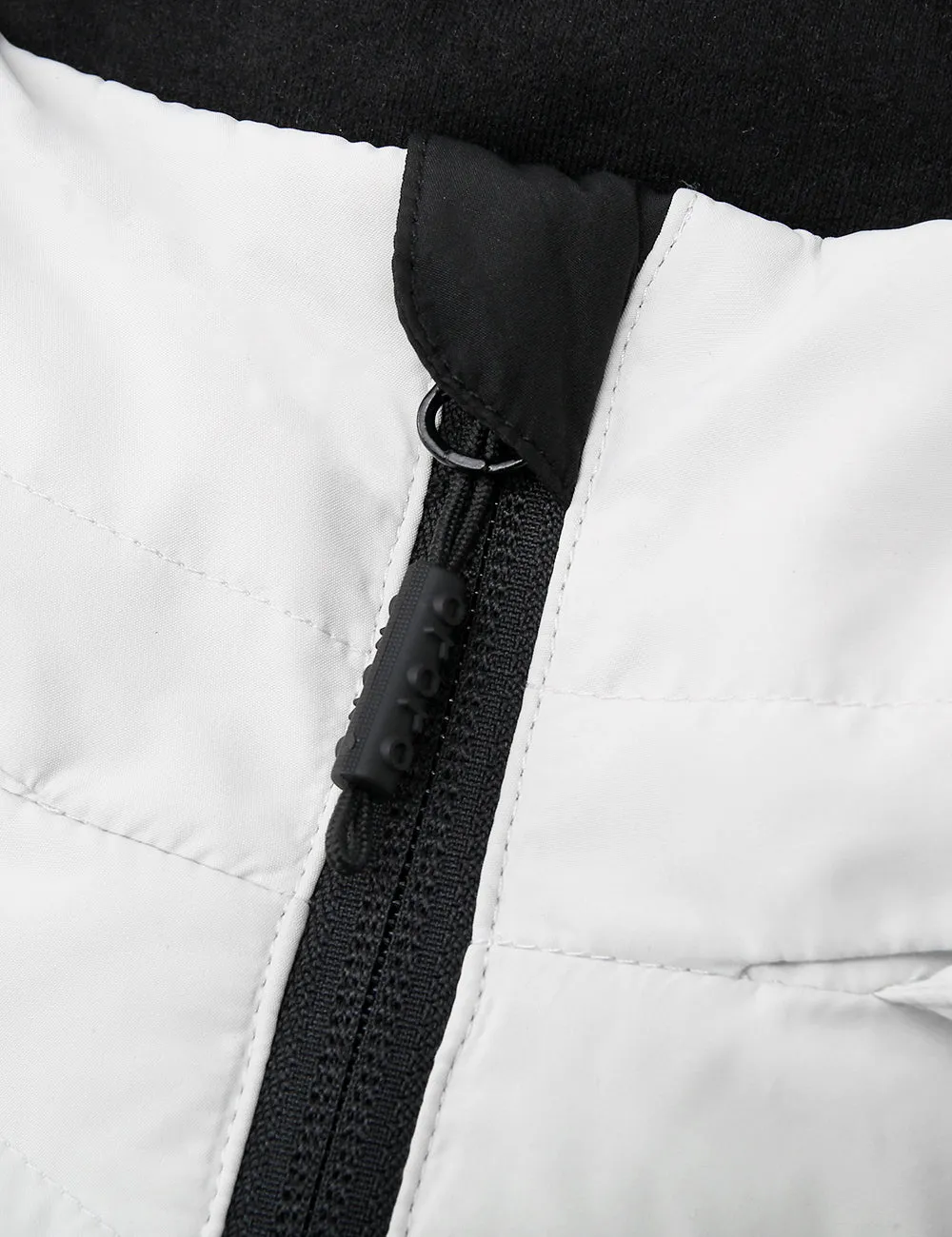 Women's Heated Down Jacket - White/Black